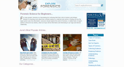 Desktop Screenshot of exploreforensics.co.uk